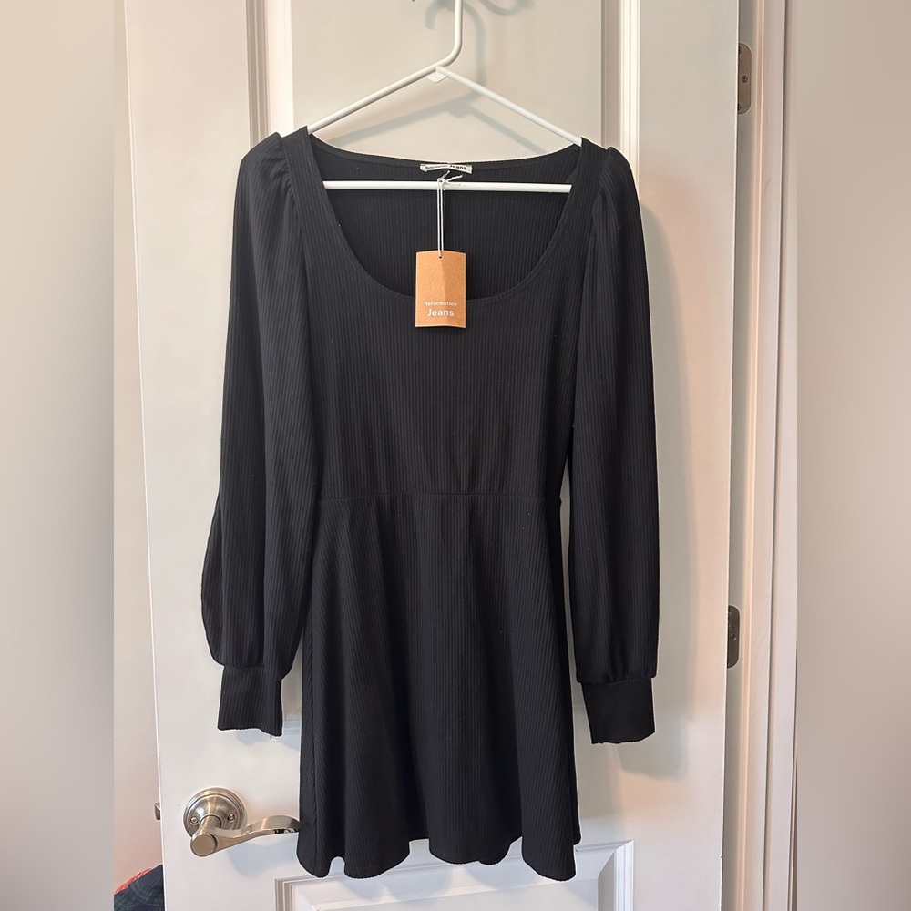 Reformation black dress